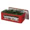 Household Essentials Red & Green Ornament Storage Box with Window